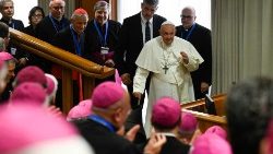 O encontro com a CEI aconteceu na Aula Nova do Sínodo, no Vaticano