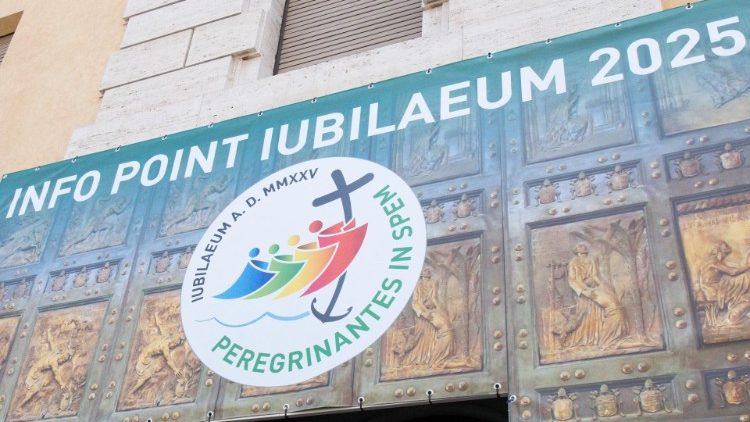 An der römischen Via della Conciliazione gibt es schon ein Pilgerbüro zum Heiligen Jahr 2025