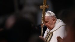 Le pape lors de la messe de l'Épiphanie
