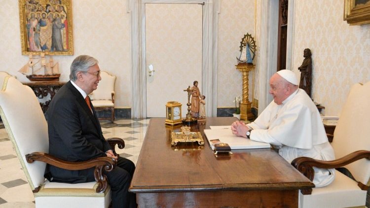 Pope Francis receives the President of the Republic of Kazakhstan