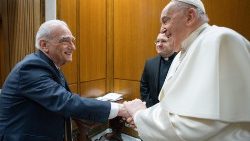Martin Scorsese y el Papa Francisco 
