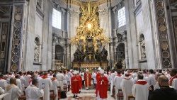 Messe présidée par le cardinal Pietro Parolin en la basilique Saint-Pierre, mardi 6 février 2024.