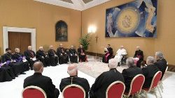 Encuentro del Santo Padre con los miembros de la Iglesia católica armenia - miércoles 28 de febrero de 2024. (Vatican Media)