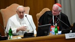Pope Francis addressing international Symposium "Man-Woman: Image of God. Towards an Anthropology of Vocations" in the Vatican