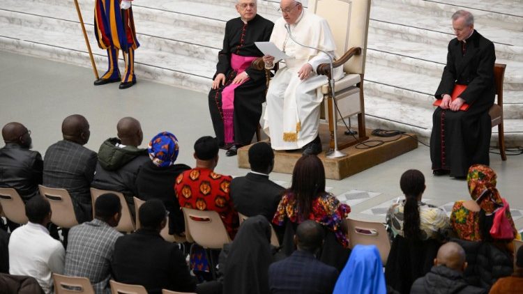 Treffen des Papstes mit der katholischen Gemeinschaft der Nigerianer und Nigerianerinnen in Rom