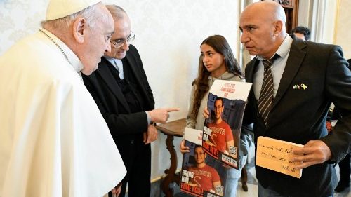Papa recebe famílias de reféns israelenses no Vaticano