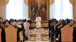 Papa Franjo sa sudionicima generalnoga kapitula Braće kršćanske poduke