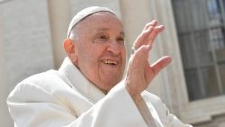 Le Pape François lors de l'audience générale ce mercredi 24 avril