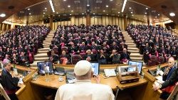 O Papa abriu a 79ª Assembleia Geral da CEI nesta tarde (20/05), na Sala Nova do Sínodo
