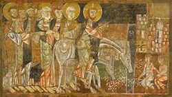 Domenica delle palme, Ingresso a Gerusalemme, L'Eremo di San Baudelio de Berlanga, sec. XII