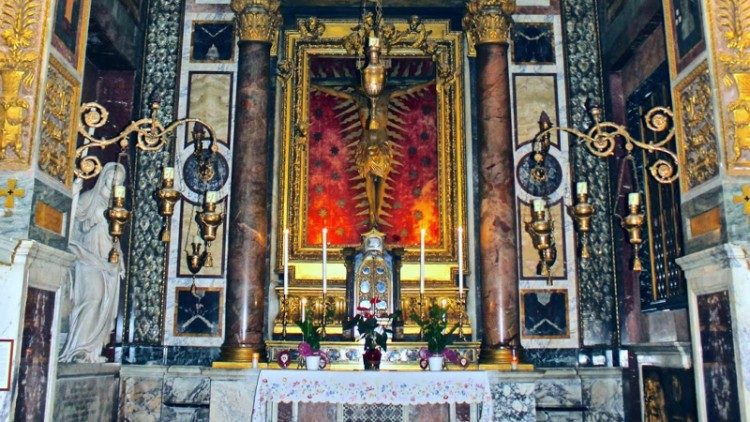 El crucifijo de la iglesia de San Marcello al Corso