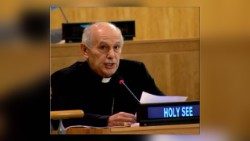 Mgr Gabriele Caccia, Observateur permanent du Saint-Siège à l'ONU. 
