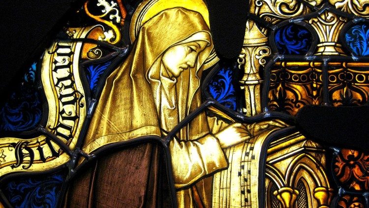 Von den vielen tausend mehr oder weniger bekannten Heiligen eine der bekanntesten: Hildegard von Bingen