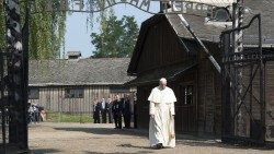 Papa Francesco al campo di sterminio di Auschwitz-Birkenau, 29 luglio 2016