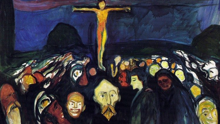 Edvard Munch, Monte Calvario, crocifissione, 1900, Munch Museum, Oslo