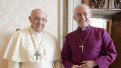 Papa Francesco e Justin Welby, arcivescovo di Canterbury
