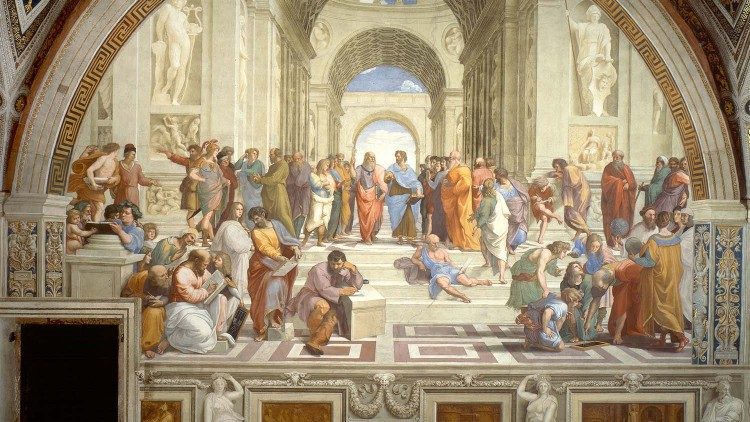 "Escola de Atenas" de Raffaello - Museus do Vaticano