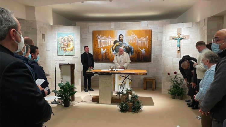 Il Papa visita la Comunità Cenacolo, 8 dicembre 2021