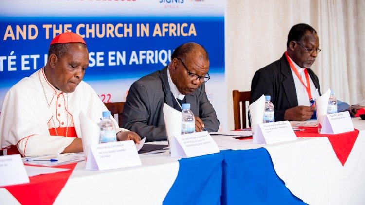 Cardinal Kambanda at SIGNIS Africa meeting in Kigali, July 2022.