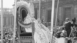 Johannes XXIII. bei der Eröffnung des Vatikanischen Konzils am 11. Oktober 1962