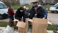 Lviv, distribuzione di aiuti umanitari