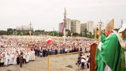 Johannes Paul II. bei seinem Besuch in Kuba im Jahr 1998