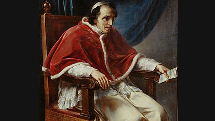 Ein Pius-Porträt von Vincenzo Carnuccini