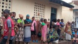 Deslocados pelo ciclone Freddy na diocese de Quelimane (Moçambique)