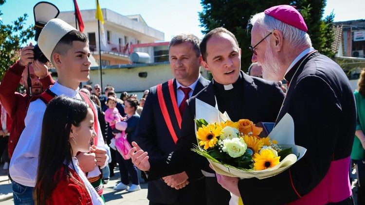 Monsignor Gallagher in Albania