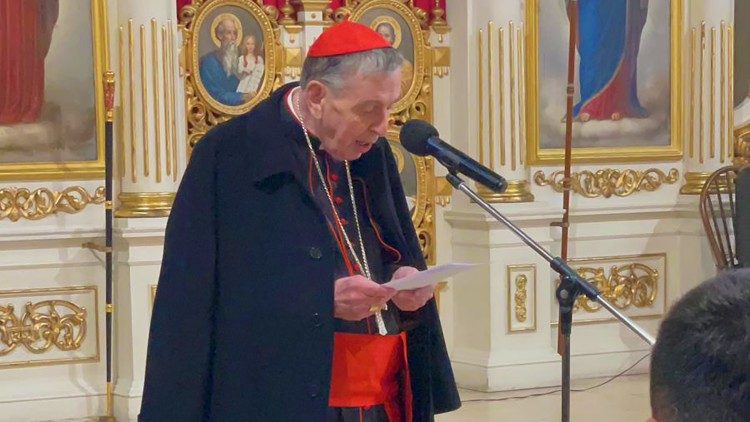 Cardeal Koch em seu discurso durante o concerto realizado em sua homenagem