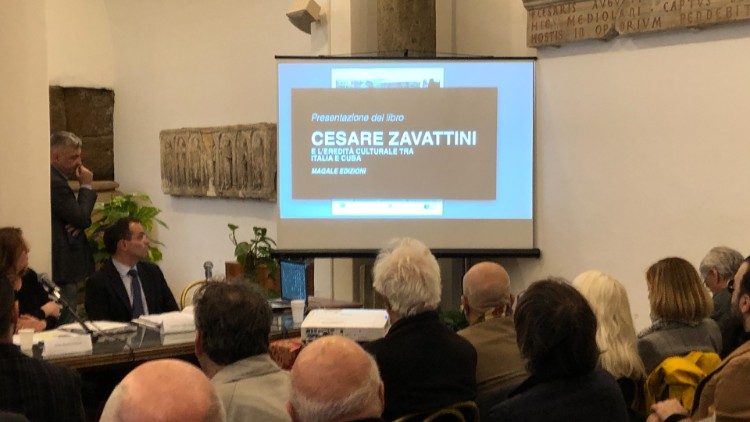 Un momento della presentazione del volume su Cesare Zavattini
