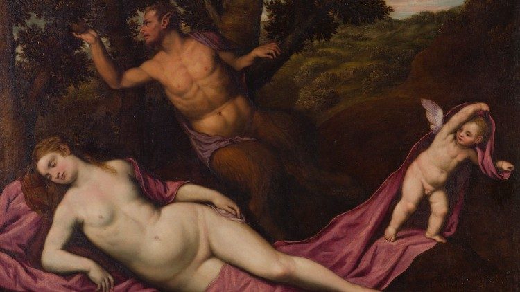"Venere e satiro" di Paris Bordon, Galleria Borghese, Roma