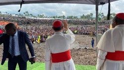 Cardeal Tagle, enviado especial do Papa à República Democrática do Congo, em visita a Goma (Kiwu do Norte)