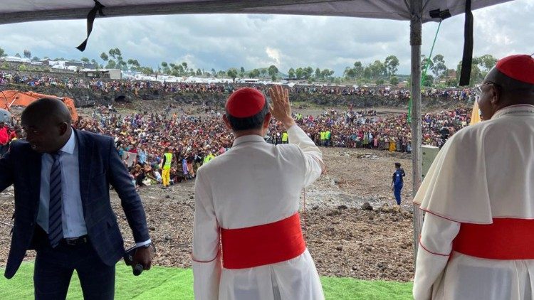 Cardeal Tagle, enviado especial do Papa à República Democrática do Congo, em visita a Goma (Kiwu do Norte)