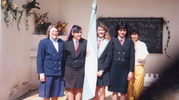 Sr. Magdalena Sofía Kissner, Rektorin der weiterführenden Schule, 9. Juli 1985