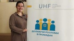 Hanna Homeniuk , responsabile del progetto di peacebuilding di Caritas Ucraina “Superare le fratture nelle comunità”