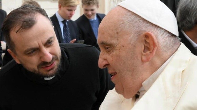 Die Pilger aus der Ukraine konnten sich in Lissabon mit dem Papst treffen