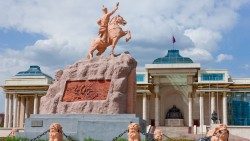 La Sukhbaatar Statue a Ulaanbaatar