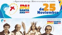 Afiches de la Jornada Nacional de la Juventud de El Salvador el 25 de noviembre 2023