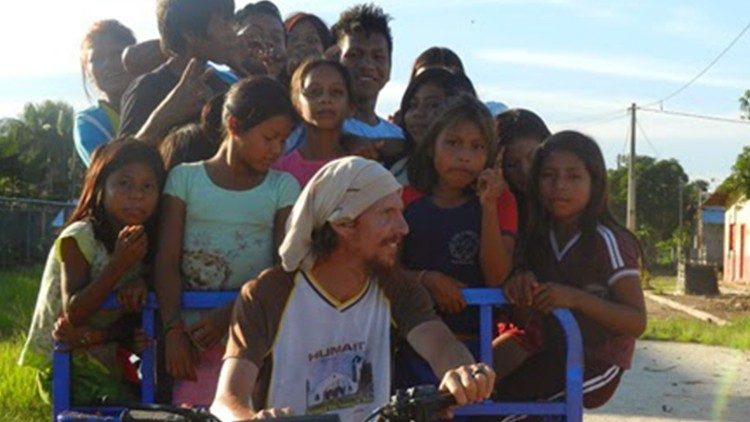 Frei Paolo Braghini, missionário italiano no Alto Solimões, região na tríplice fronteira com o Peru e a Colômbia