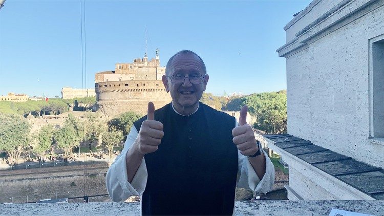 Pater Karl Wallner zu Besuch bei Radio Vatikan