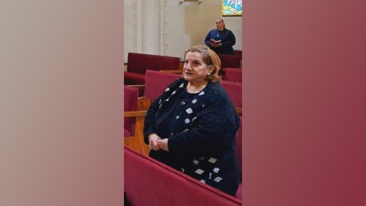Naheda, a mãe que foi morta em Gaza, na paróquia da Sagrada Família