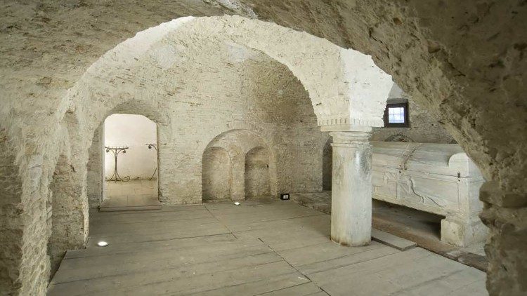 Senigallia, la cripta dell'abbazia altomedievale di san Gervasio di Bulgaria, a Mondolfo, inserita nell'Iter Suasanum