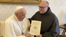 Papa Francisco encontra frei Marco Moroni
