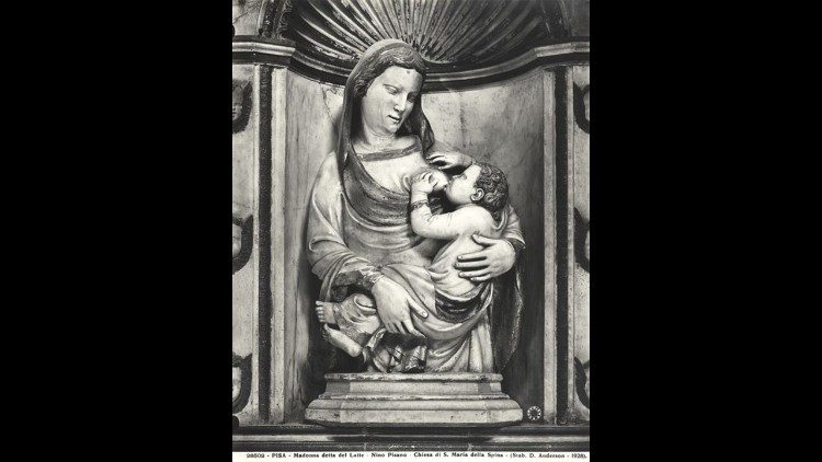 Andrea Pisano, Madonna del latte, mármore, 1346-1348, Museu Nacional de San Matteo, Pisa