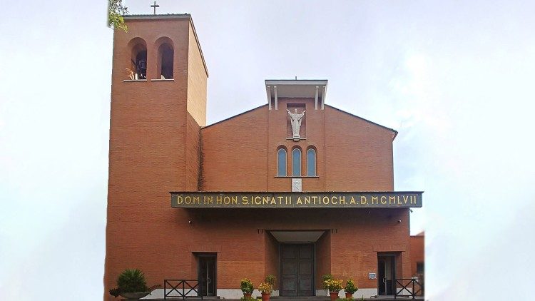 Facciata della parrocchia di Sant'Ignazio di Antiochia a Roma