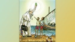 La terza illustrazione di Maupal per accompagnare il Messaggio del Papa per la Quaresima 2024