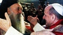Le patriarche Athénagoras et le Pape Paul VI, le 5 janvier 1964. 