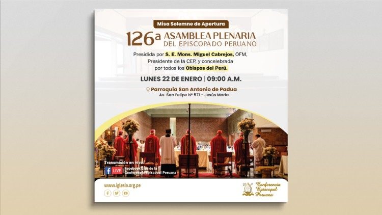 La 126 Asamblea Plenaria del Episcopado Peruano inicia con una misa