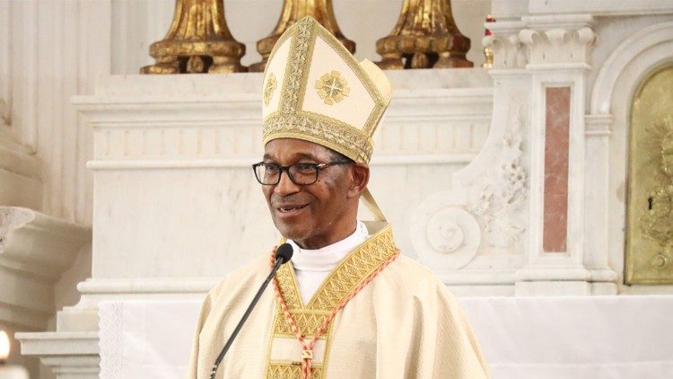 Cardfinal Arlindo Gomes Furtado, the Bishop of Santiago de Cabo Verde.